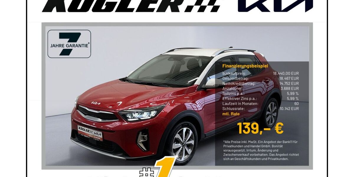 Kia Stonic 45.290 km 18.440 &euro; Rosbach | Frankfurt Nord 61191