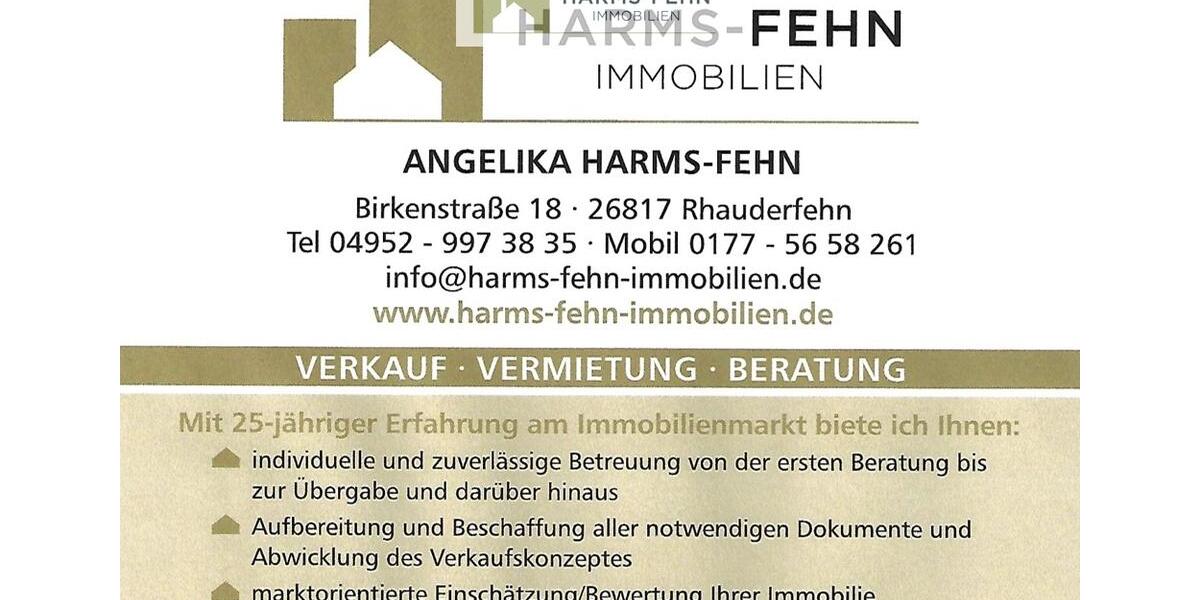 Reihenhaus Ostrhauderfehn - 3 Zimmer, 90 m&sup2;, 1.150&euro; | Angebot:26360108