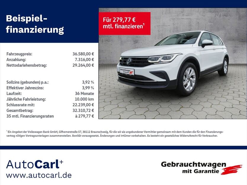 VW Tiguan 22.900 km 36.580 € Plauen 08527