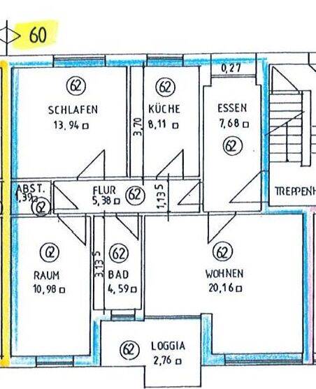 Etagenwohnung Itzehoe - 3 Zimmer, 70 m&sup2;, 670&euro; | Angebot:26869200