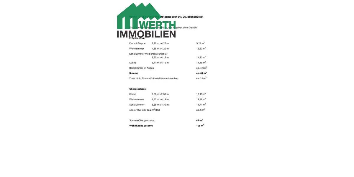 Mehrfamilienhaus, Wohnhaus Brunsbüttel - 5 Zimmer, 108 m&sup2;, 1.000&euro; | Angebot:26887525