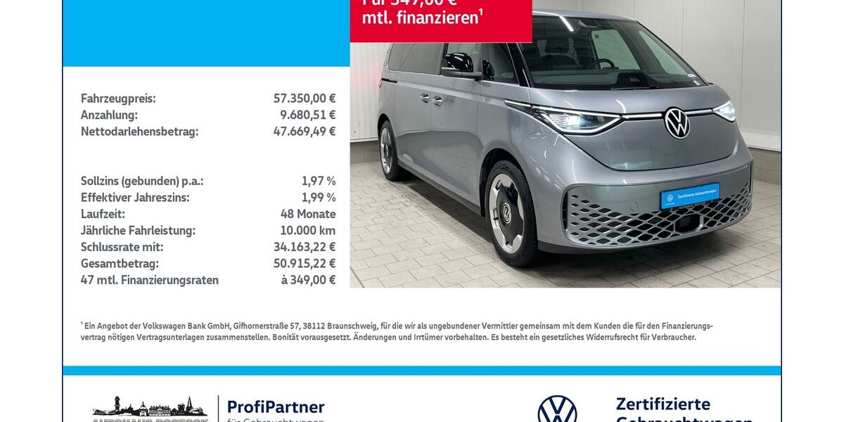 VW ID. Buzz 28.600 km 57.350 &euro; Rostock 18146