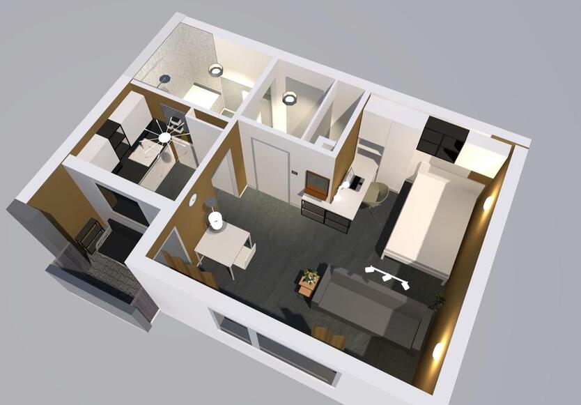 Renoviert 1-Zi-Premium-Wohnung, Balkon, Erstbezug,von privat zimmer
