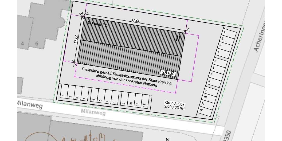 Grundstück Freising / Achering Achering - 1.500.000&euro; | Angebot:26024661