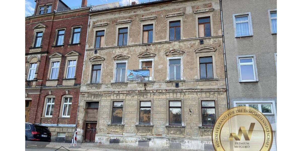 Sanierungsbedürftiges Mehrfamilienhaus in zentrumsnaher Lage von Greiz 1 zimmer