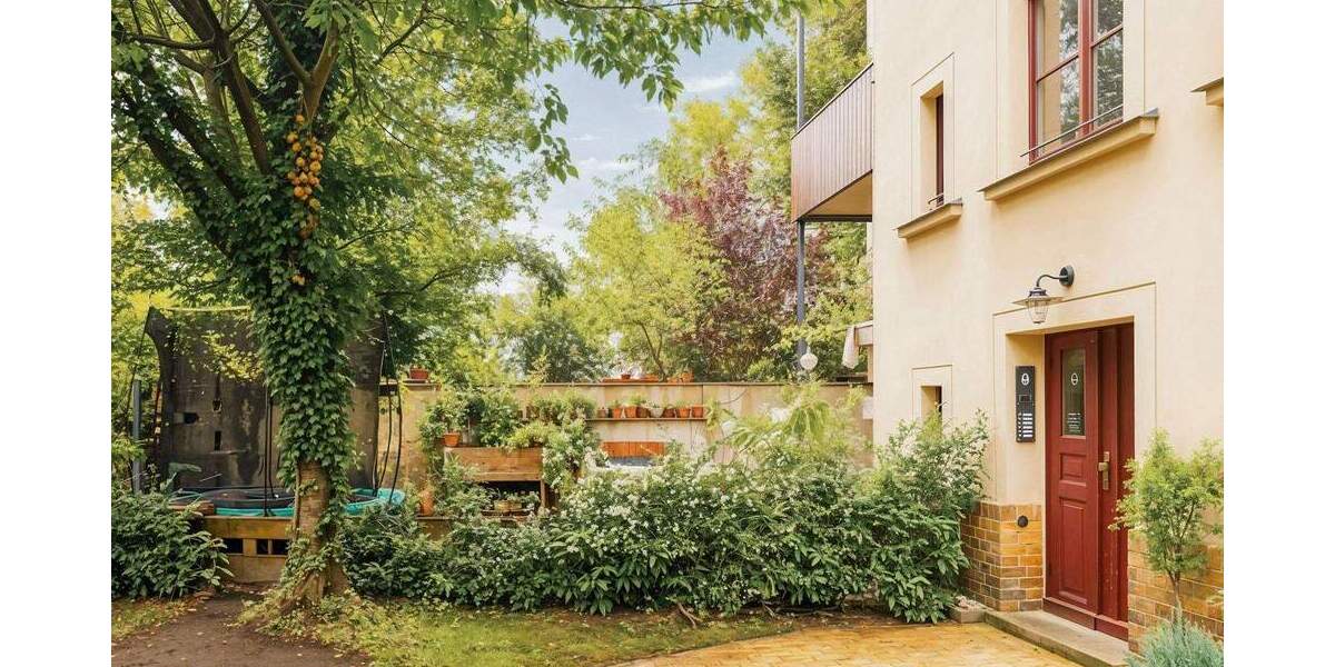 2015 Sanierte Denkmalwohnung mit Gartenanteil, Balkon & Stellplatz 4 zimmer