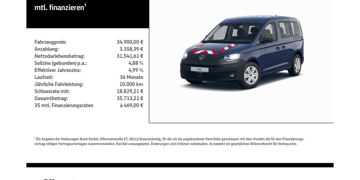 VW Caddy 30.000 km 34.900 &euro; Mühlhausen/Thüringen 99974