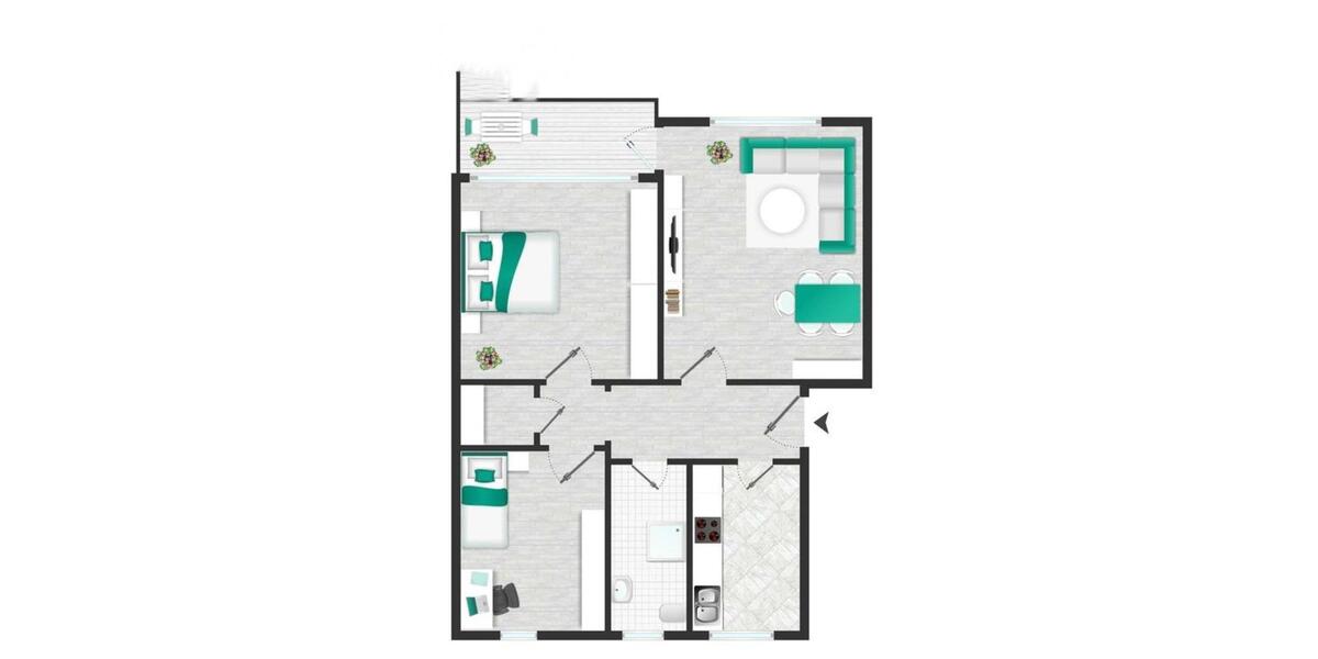 Etagenwohnung Heide - 3 Zimmer, 72 m&sup2;, 109.999&euro; | Angebot:25145358