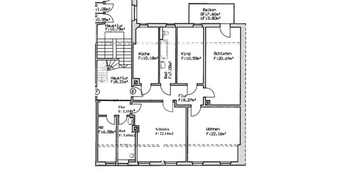 Etagenwohnung Döbeln - 4 Zimmer, 121 m&sup2;, 750&euro; | Angebot:26183314