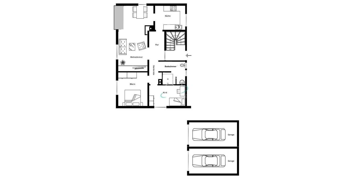 Modernisiertes Zweifamilienhaus mit großem Garten und flexibler Nutzung 6 zimmer