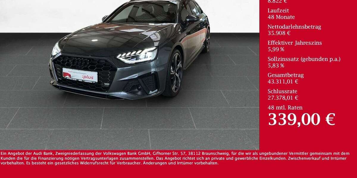 Audi A4 13.192 km 44.730 € Wesel 46485
