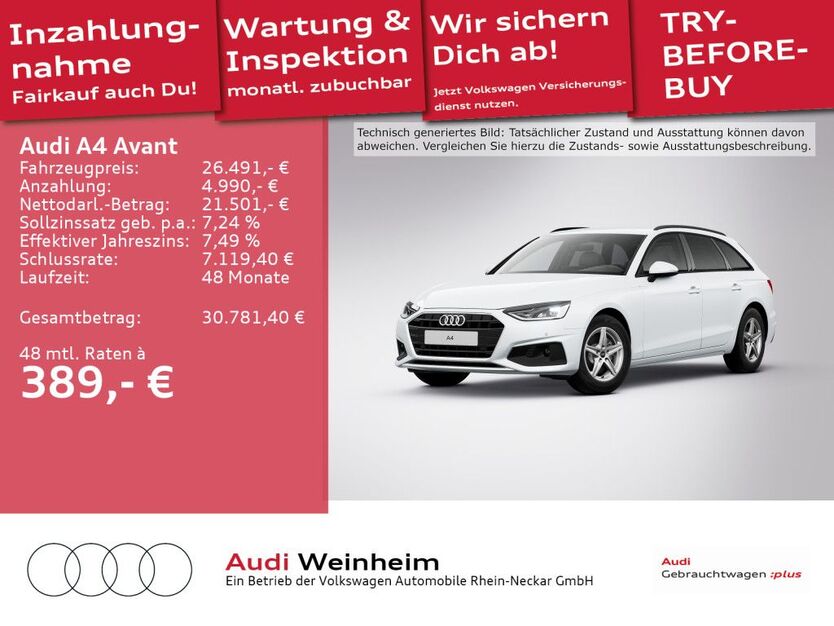 Audi A4 60.051 km 26.491 € Weinheim 69469