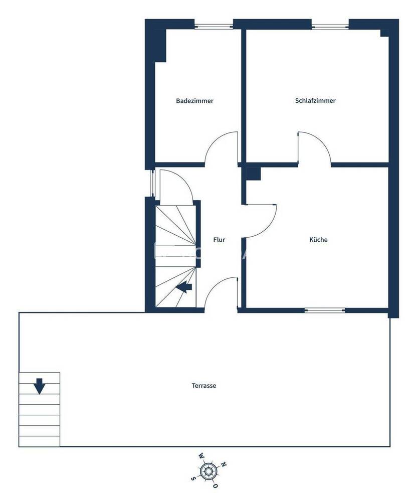 Modernisierte Doppelhaushälfte in Hanglage mit großer Terrasse und Garten 5 zimmer