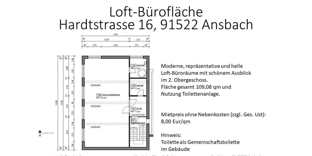Gewerbeobjekt Ansbach - 873&euro; | Angebot:26132298