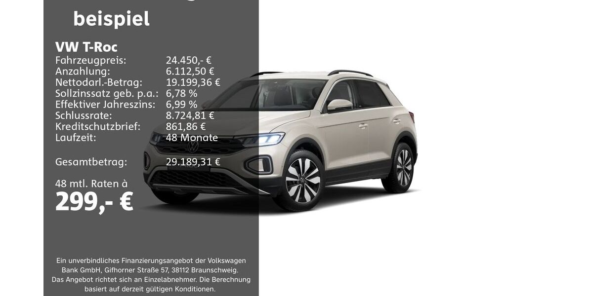 VW T-Roc 16.712 km 24.450 &euro; Groß-Umstadt 64823