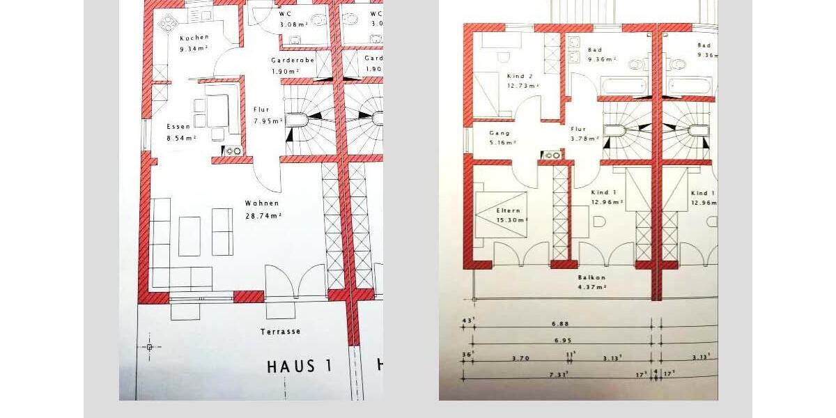 Doppelhaushälfte Burghausen - 5 Zimmer, 155 m&sup2;, 1.850&euro; | Angebot:26634674