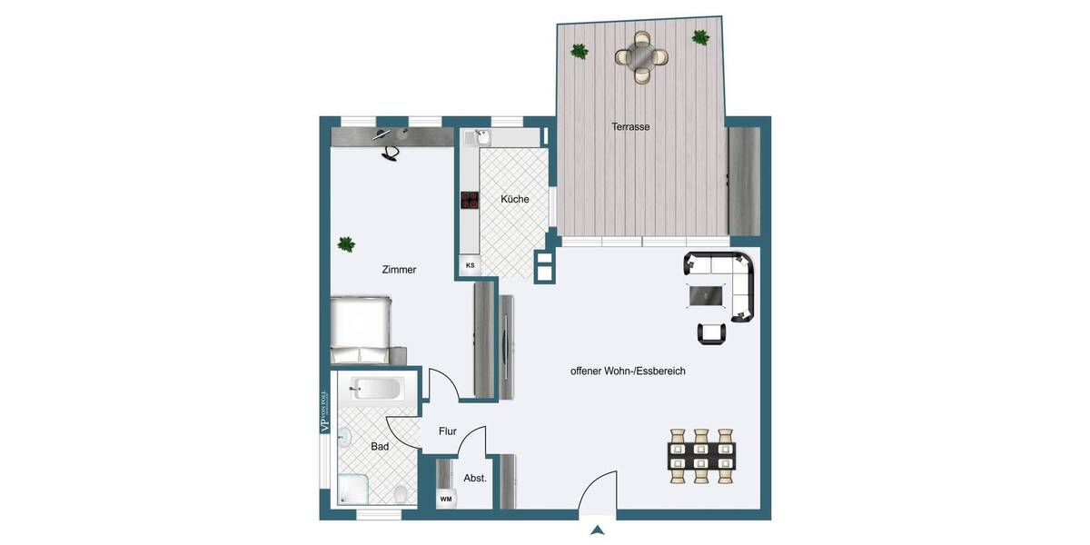 Etagenwohnung Frankfurt am Main Nordend-West - 2 Zimmer, 80 m&sup2;, 625.000&euro; | Angebot:26824647