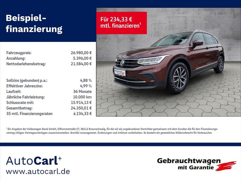 VW Tiguan 31.950 km 26.980 € Plauen 08527