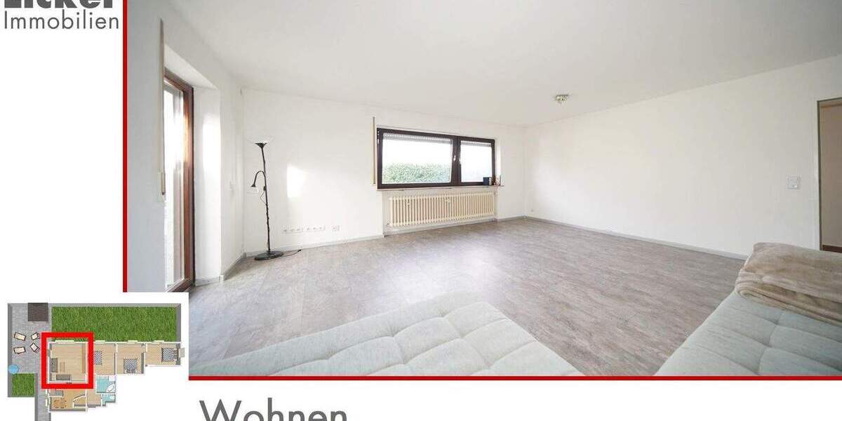 * Gartengeschoss-Whg. mit 130m² Terrassen- und Gartenfläche. 4 zimmer