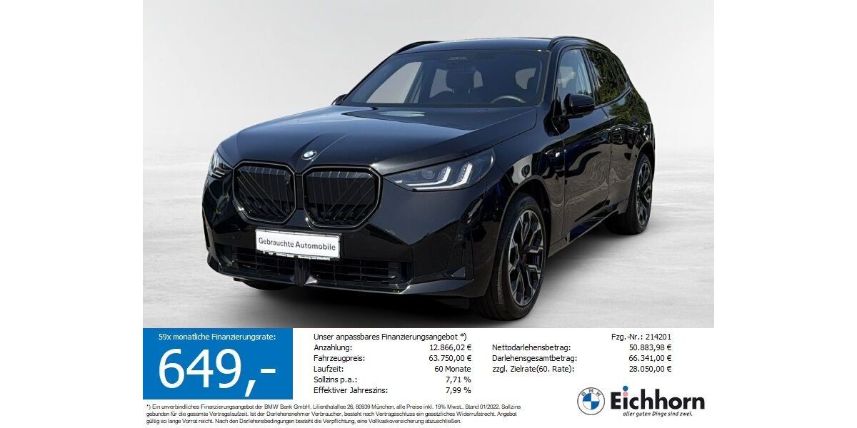 BMW X3 12.010 km 61.890 &euro; Miltenberg 63897
