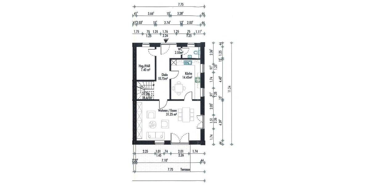 Doppelhaushälfte Stelle - 4 Zimmer, 126 m&sup2;, 2.350&euro; | Angebot:26796447