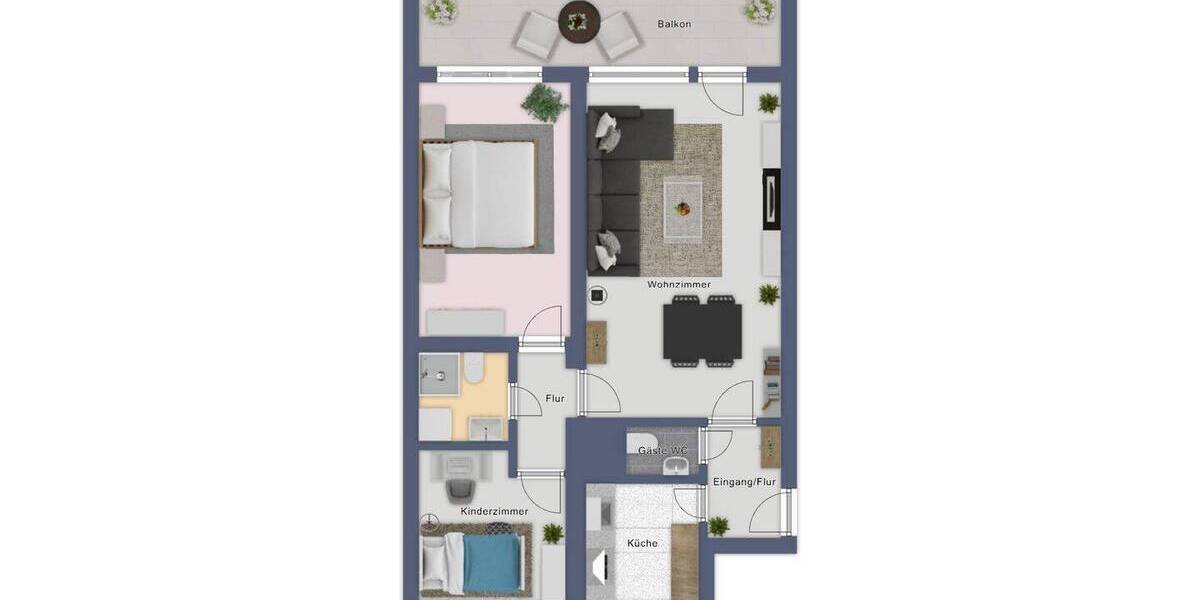 Etagenwohnung Celle Blumlage - 3 Zimmer, 71 m&sup2;, 119.000&euro; | Angebot:26758980