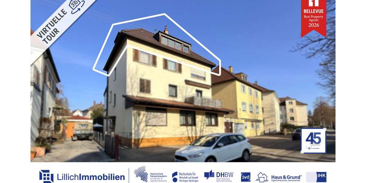 Etagenwohnung Kornwestheim - 4 Zimmer, 68 m&sup2;, 195.000&euro; | Angebot:25550306