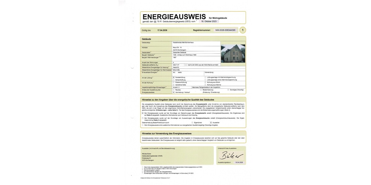 Zwei Wohngebäude, 7 Einheiten, Freistehende Werkstatt und große Garage für Wohnmobil – Investition mit Perspektive - Mehrfamilienhaus, Wohnhaus Kirchlengern Quernheim | Angebot:26585594