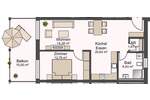 Etagenwohnung Aalen Unterkochen - 2 Zimmer, 63 m&sup2;, 949&euro; | Angebot:25743866