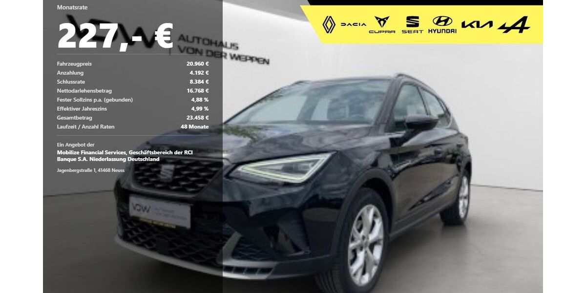 Seat Arona 12.734 km 20.960 &euro; Friesenheim 77948