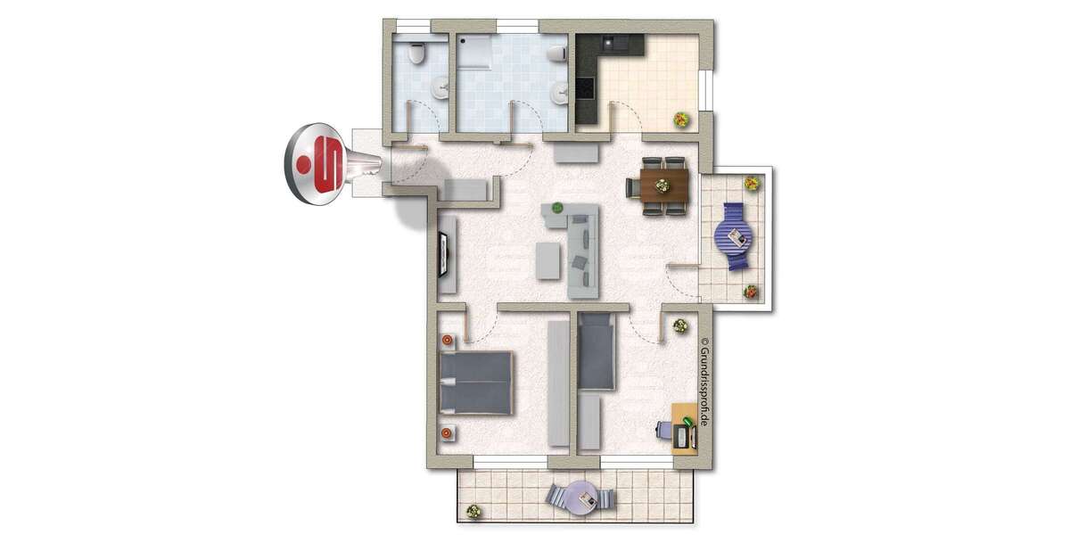 Etagenwohnung Klein-Winternheim Winternheim - 3 Zimmer, 91 m&sup2;, 485.900&euro; | Angebot:25196252