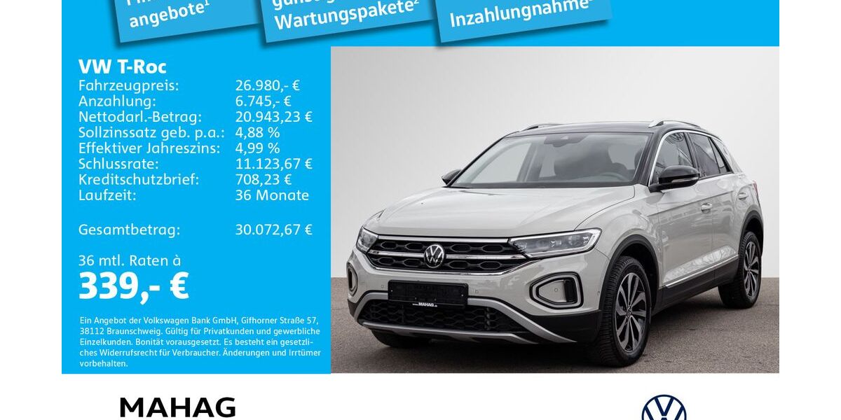 VW T-Roc 10.393 km 26.980 &euro; München 81825
