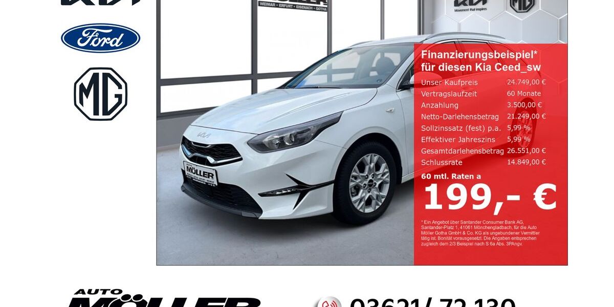 Kia ceed Sportswagon 15.650 km 24.749 € Gotha 99867