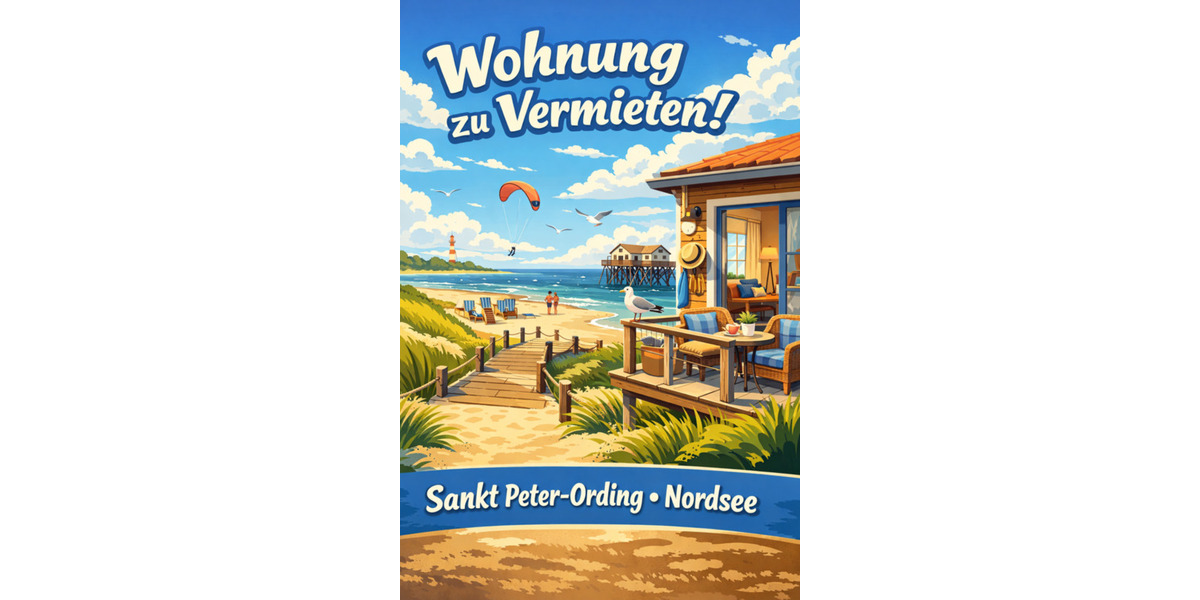 Erdgeschoßwohnung Sankt Peter-Ording Ording - 1 Zimmer, 40 m&sup2;, 1.000&euro; | Angebot:24527091