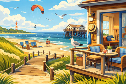 Wohnung Sankt Peter-Ording Ording - 1 Zimmer, 40 m&sup2;, 1.000&euro; | Angebot:24527091