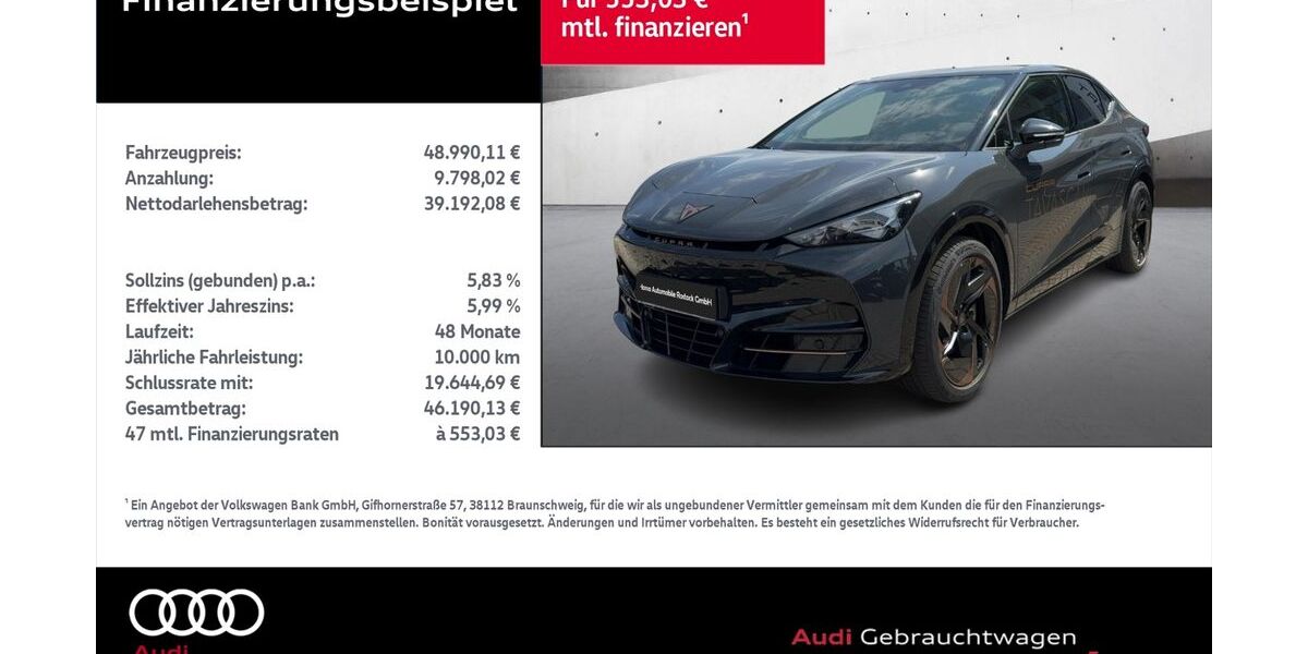 Cupra Tavascan 15.893 km 48.790 € Rostock 18059
