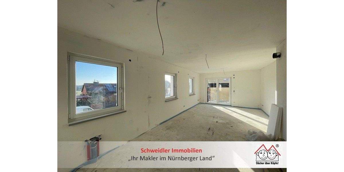 NEUBAU-Erstbezug!!! Lichtdurchflutete & top moderne 2-Zimmer-Wohnung mit Sonnenbalkon in Fürth-Vach 2 zimmer