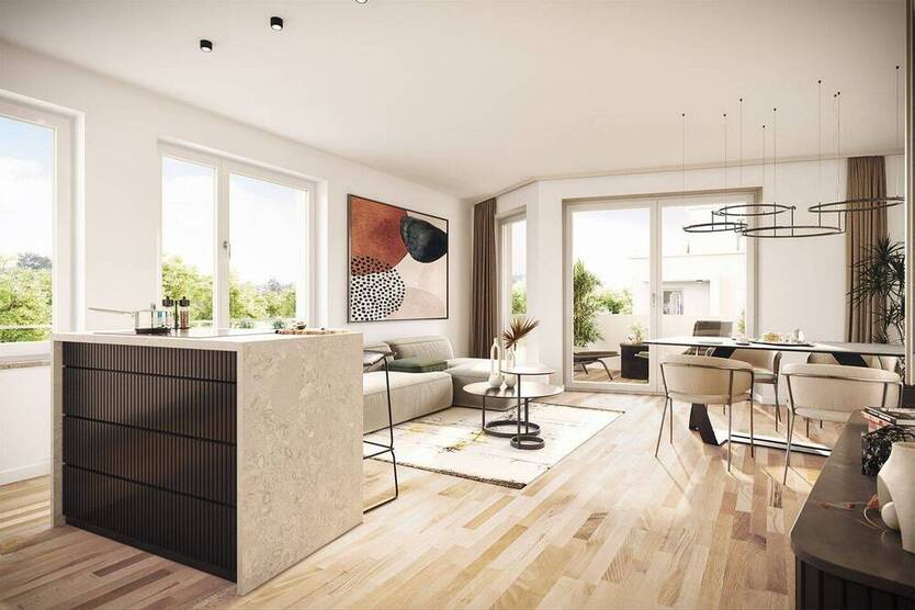 NEUBAU Whg. 6 Augsburg Hochzoll 3-Zimmer-Wohnung im 1. OG