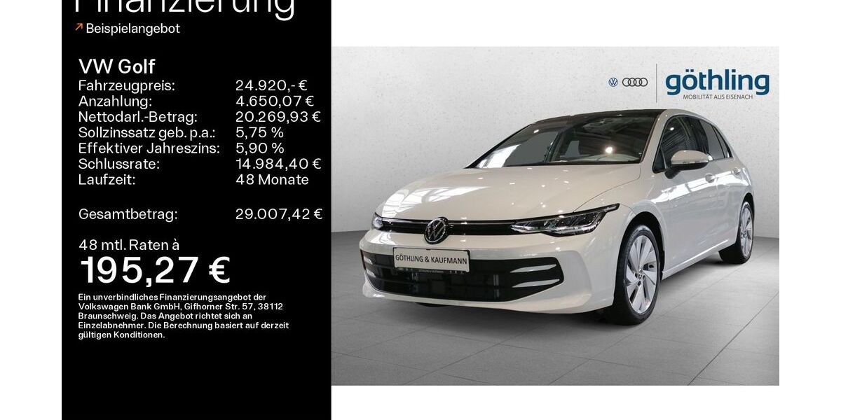 VW Golf 14.900 km 23.820 &euro; Eisenach 99817