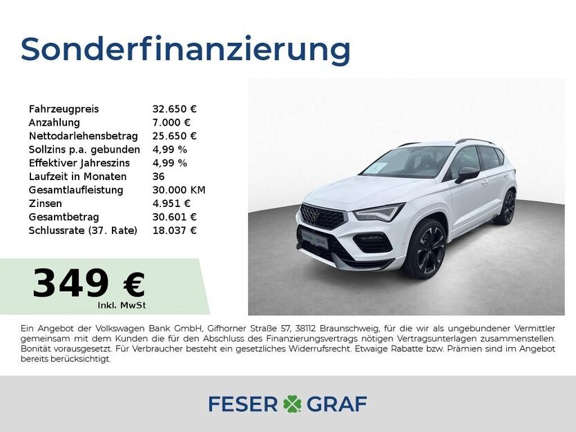 Cupra Ateca 43.900 km 31.890 € Roth 91154