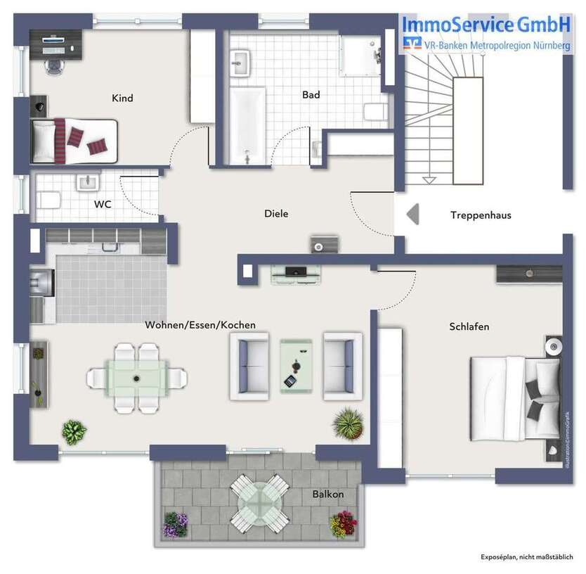 Wohnung zum Kaufen in Fischbach 541.400 € 91.23 m²