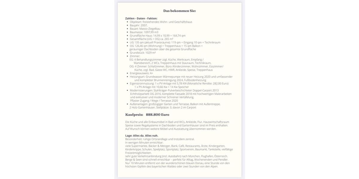 Einfamilienhaus Osterhofen - 888.800&euro; | Angebot:25905354