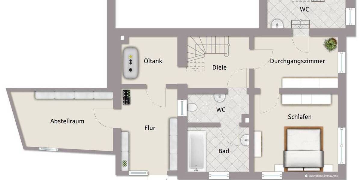 Einfamilienhaus Großhabersdorf - 4 Zimmer, 112 m&sup2;, 118.000&euro; | Angebot:26434034