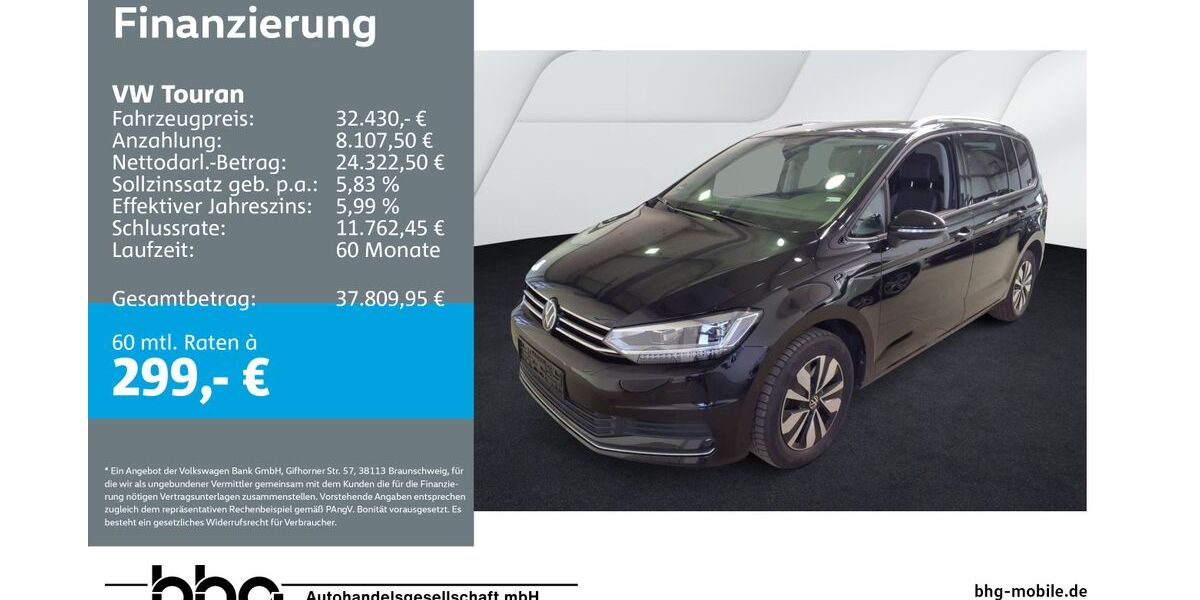 VW Touran 28.755 km 32.430 &euro; Kehl 77694