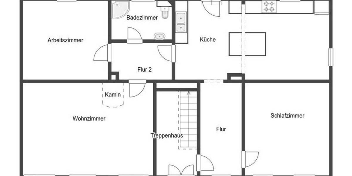 Etagenwohnung Delligsen - 3 Zimmer, 123 m&sup2;, 99.000&euro; | Angebot:26435064