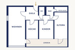 91 m² voller Möglichkeiten - Bezugsfreie 3-Zimmer-Wohnung mit großer Loggia - Etagenwohnung Unterhaching | Angebot:27298874