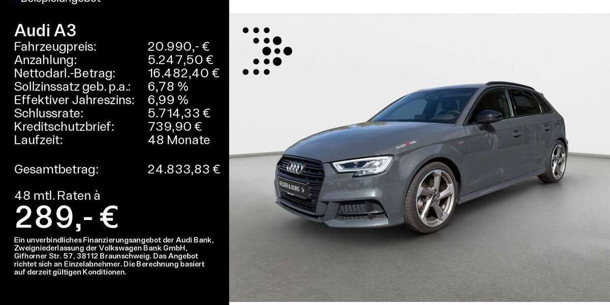 Audi A3 87.490 km 20.990 &euro; Ebern 96106