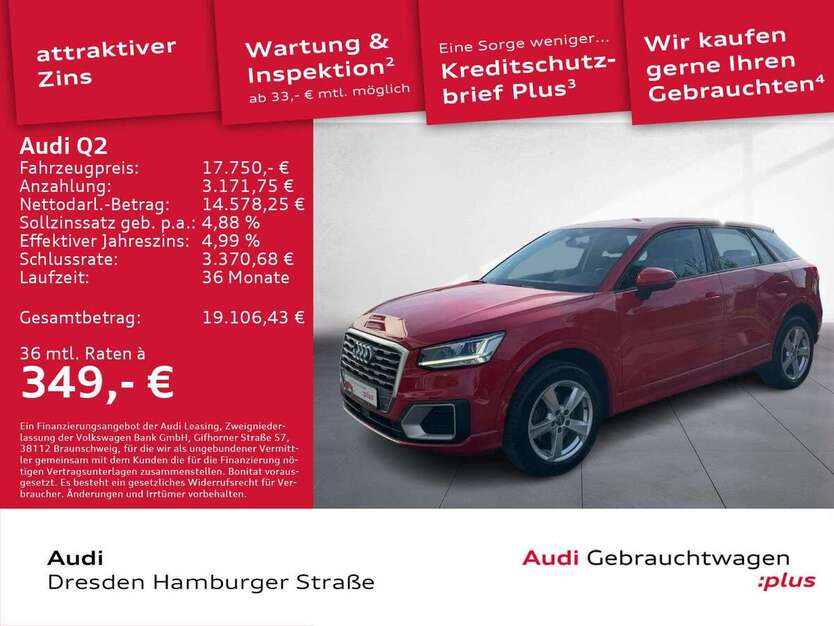 Audi Q2 48.608 km 17.750 € Dresden 01067