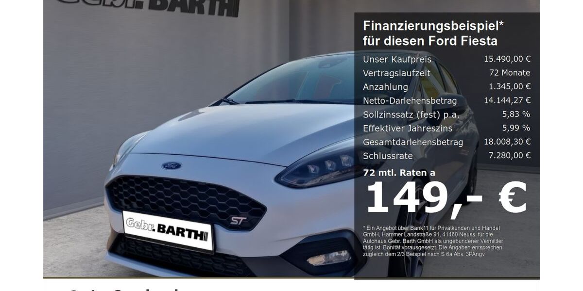Ford Fiesta 108.445 km 15.490 &euro; Merzig / Weiskirchen 66663