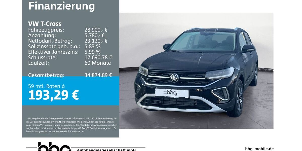 VW T-Cross 3.181 km 28.490 &euro; Reutlingen 72770